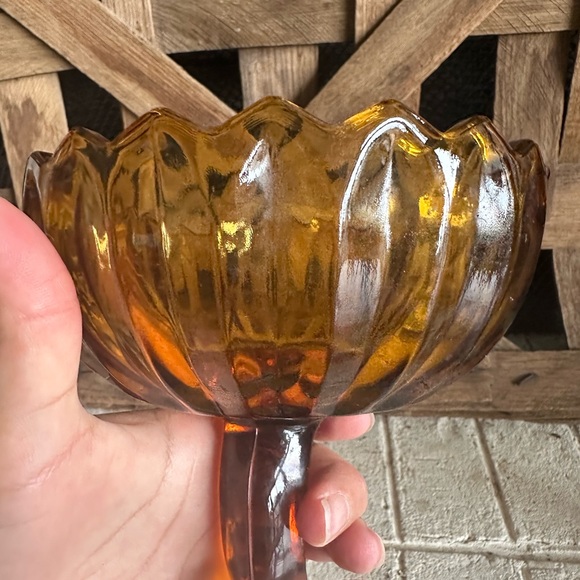 Indiana Glass Lotus Blossom Compote Vintage - Picture 7 of 8